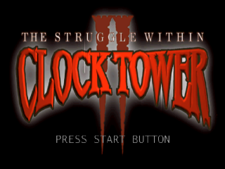 Clock Tower 2 title screen for Playstation